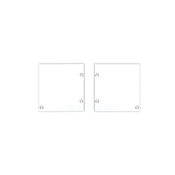 HERACLES e HAUMEA Tappo di chiusura, bianco, set di 2, sinistro/destro, viti incluse