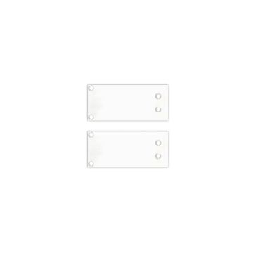 Embout de finition HIMALIA, blanc, kit de 2, vis incluses