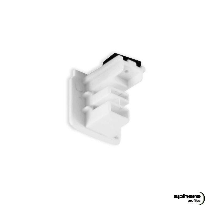 Embout de finition POLLUX, blanc, kit de 1