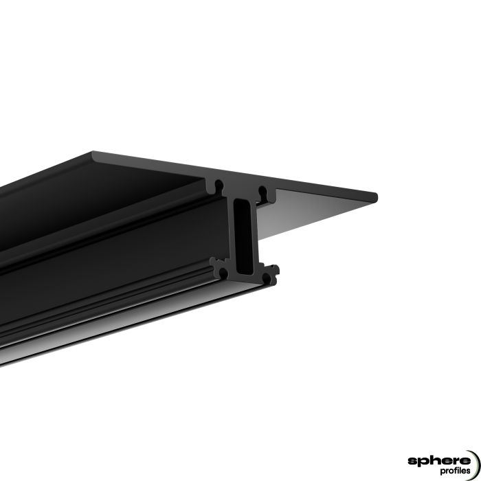 Profilé de luminaire LED ARRAKIS, 200cm, noir revêtement en poudre