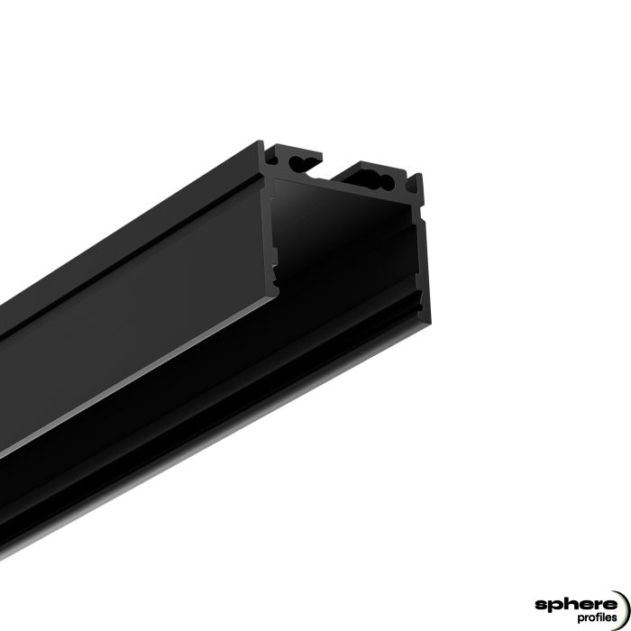 Profilé en applique LED ECHON, 200cm, noir RAL 9005