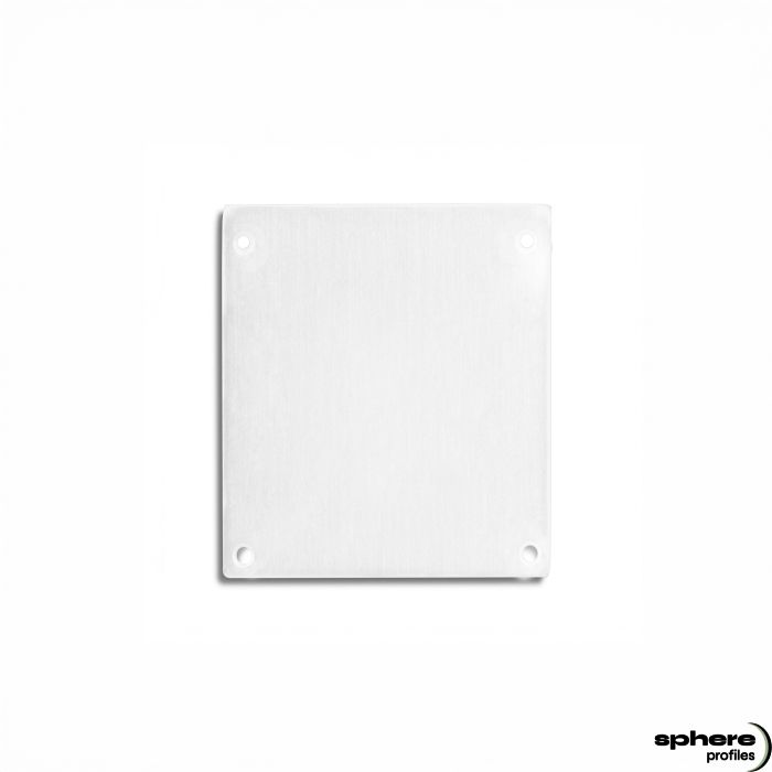 Embout de finition ACAMAR, blanc RAL 9003, kit de 2, vis incluses