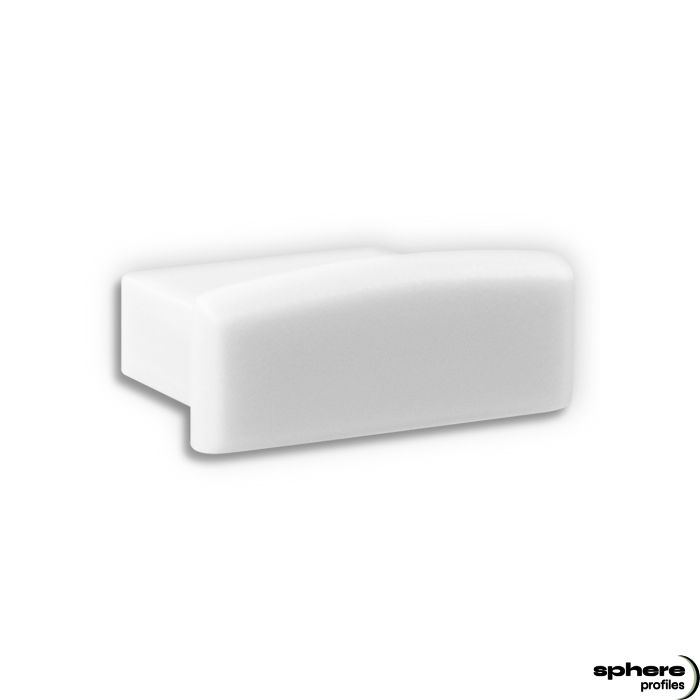 Embout de finition MAIA, blanc, kit de 1