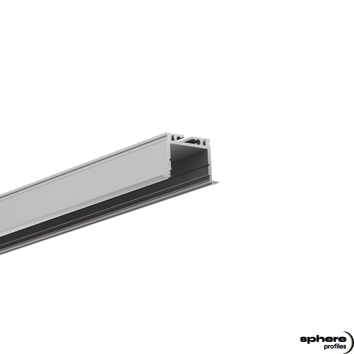 Profilé encastré LED FINITE, 200cm, anodisé