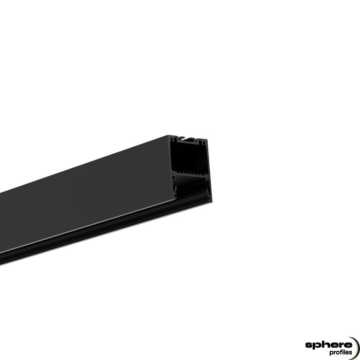 Profilé en applique LED ACAMAR, 300cm, noir RAL 9005