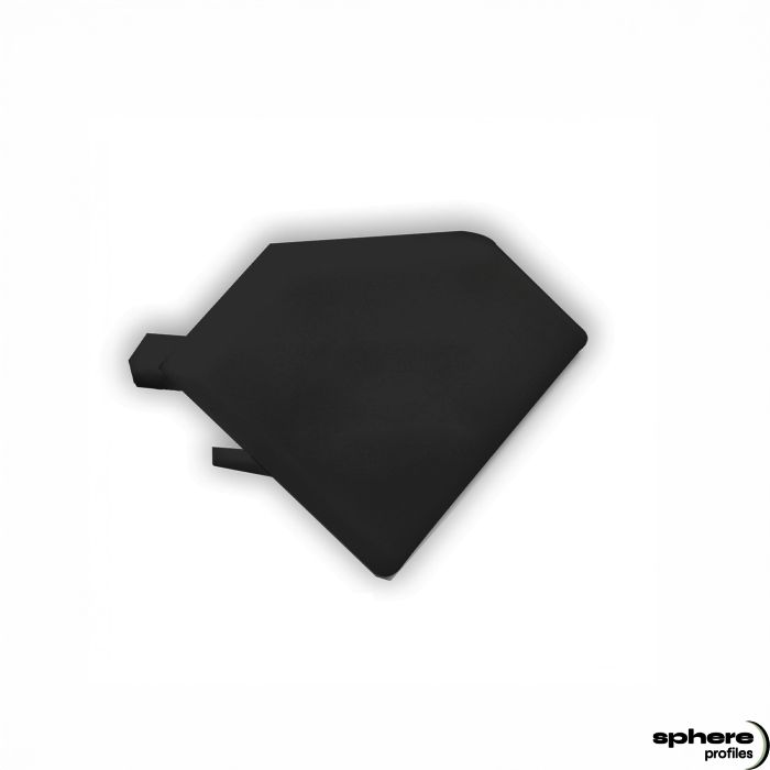 Embout de finition LYRA, noir, kit de 1