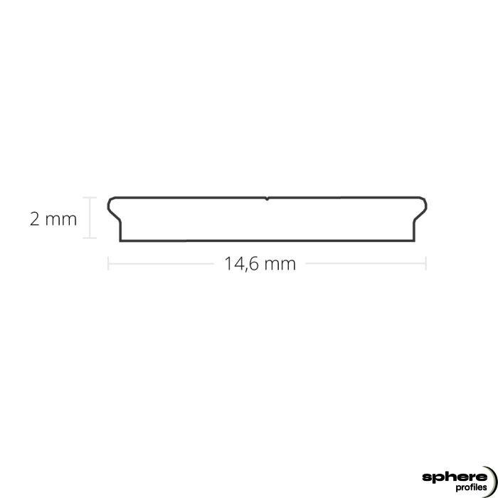 Bande LED de refroidissement LIBRA, 200cm, anodisé