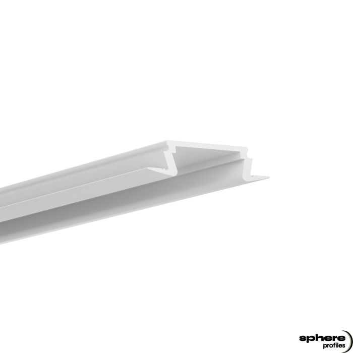 Profilé encastré LED TAYGETA, 200cm, blanc RAL 9010