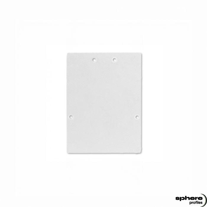 Embout de finition ZENITH, blanc RAL 9003, kit de 2, vis incluses