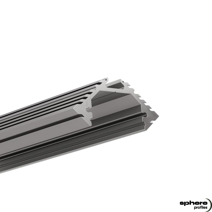 Profilé d'angle LED ALTAIR, 200cm, anodisé