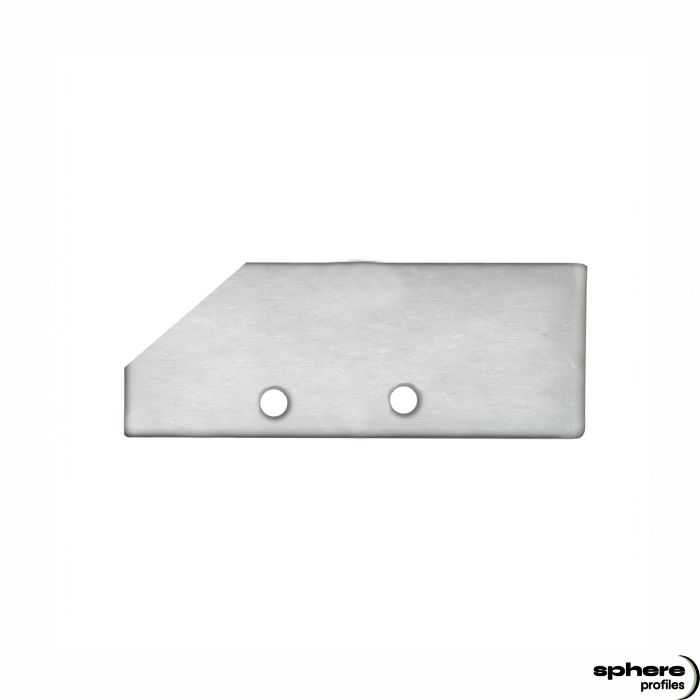 Embout de finition MONOCEROS, anodisé, kit de 2, vis incluses