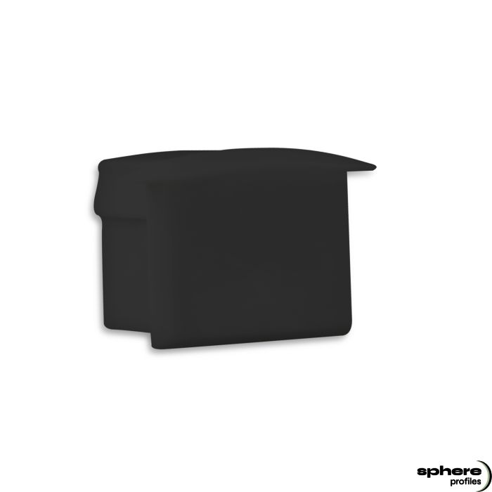 Embout de finition ARIES, noir, kit de 1