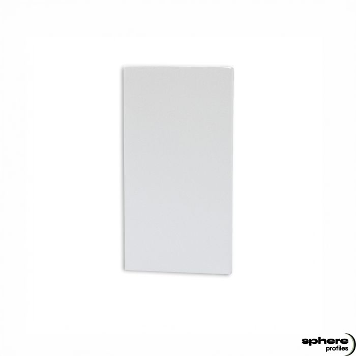 Embout de finition ACHERNAR, blanc, kit de 2, avec piège à lumière, haut