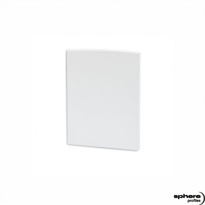 Embout de finition ACHERNAR, blanc, kit de 2, avec piège à lumière