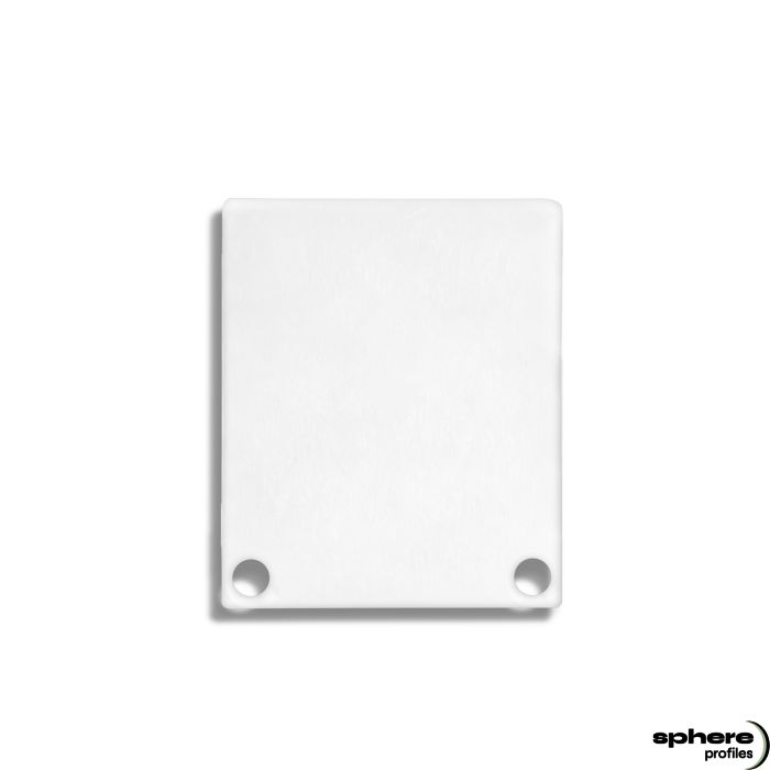 Embout de finition CYGNUS/SPICA, blanc RAL 9010, kit de 2, vis incluses