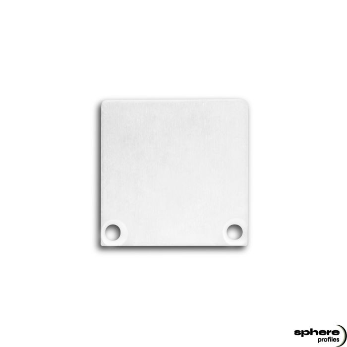 Embout de finition ALKOR/ELEKTRA, blanc RAL 9010, kit de 2, vis incluses