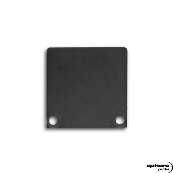 Embout de finition ALKOR/ELEKTRA, noir RAL 9005, kit de 2, vis incluses