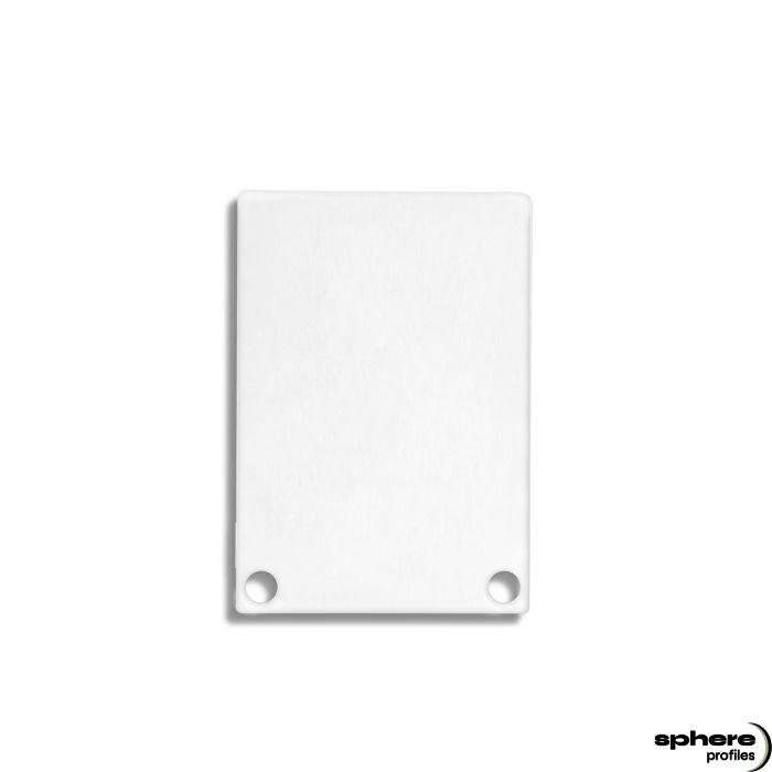 Embout de finition ALKOR/ELEKTRA, blanc RAL 9010, kit de 2, vis incluses, haut