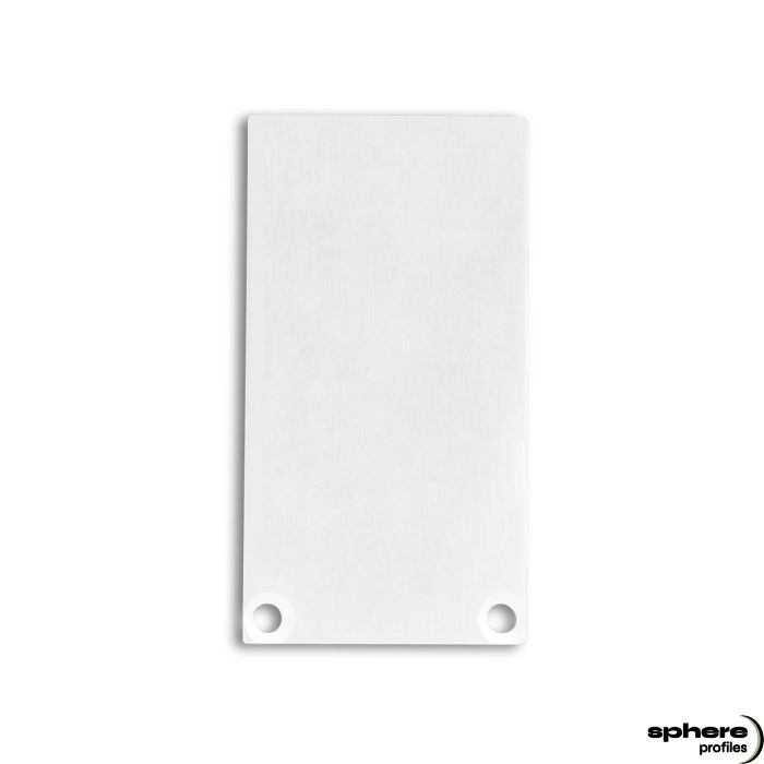 Embout de finition ALKOR/ELEKTRA, blanc RAL 9010, kit de 2, vis incluses, extra haut