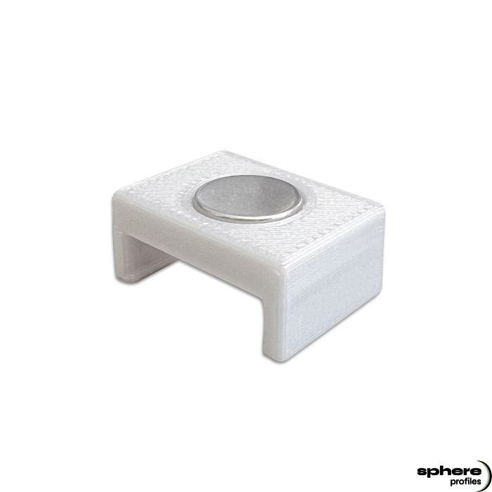 MAGNET-02 Support magnétique, plastique blanc