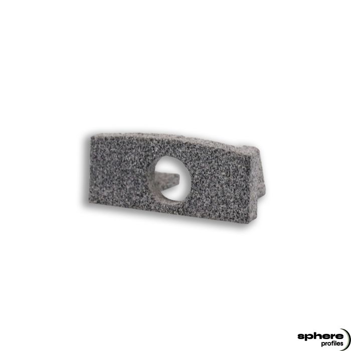 Embout de finition PRISMA, kit de 1, avec passage de câble