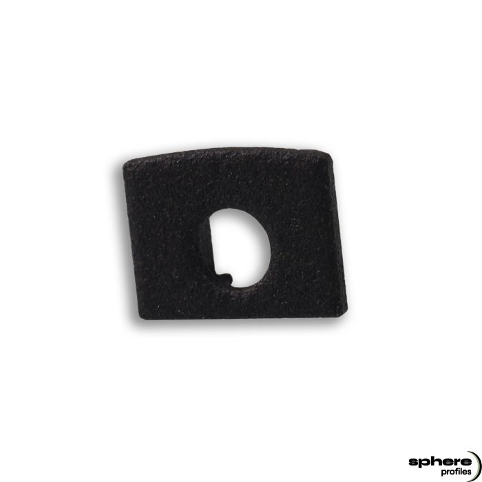 Embout de finition HYDRUS, noir, kit de 1, avec passage de câble