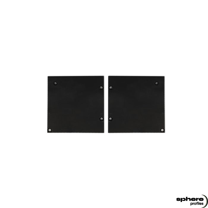 Embout de finition HIMALIA et HAUMEA, noir, kit de 2, gauche/droite, vis incluses