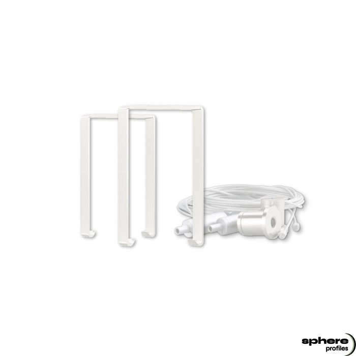 BRACKET-21 Support de montage, blanc, kit de 2