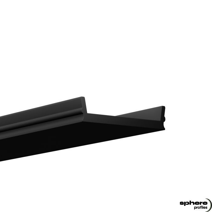 BLACK-02 Diffuseur, 200cm, noir/mat