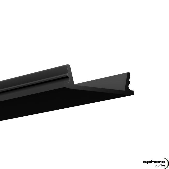 BLACK-04 Diffuseur, 200cm, noir/mat