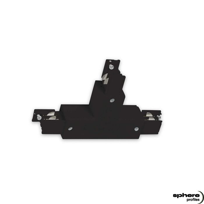 PAVONIS Conector en T, negro, conductor N derecho