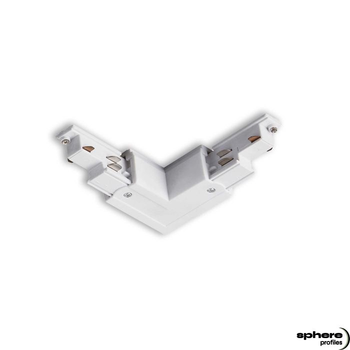 POLLUX Conector en L, blanco, conductor N exterior
