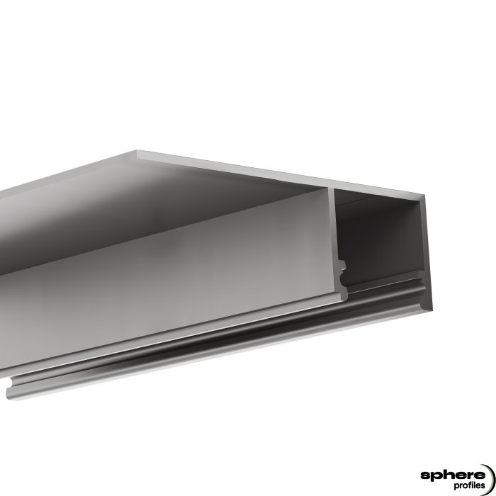 Perfil LED para construcción en seco TOPAS, 300 cm, anodizado
