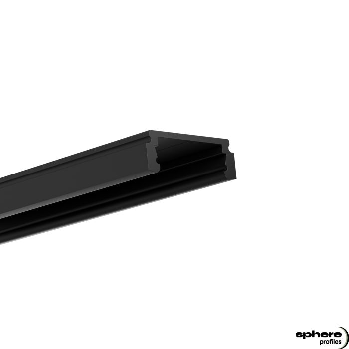 LED Construcción perfil PHERE, 200 cm, negro RAL 9010