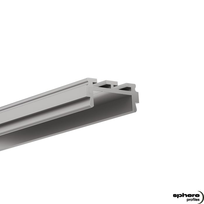 LED Construcción perfil ZETA, 200 cm, anodizado