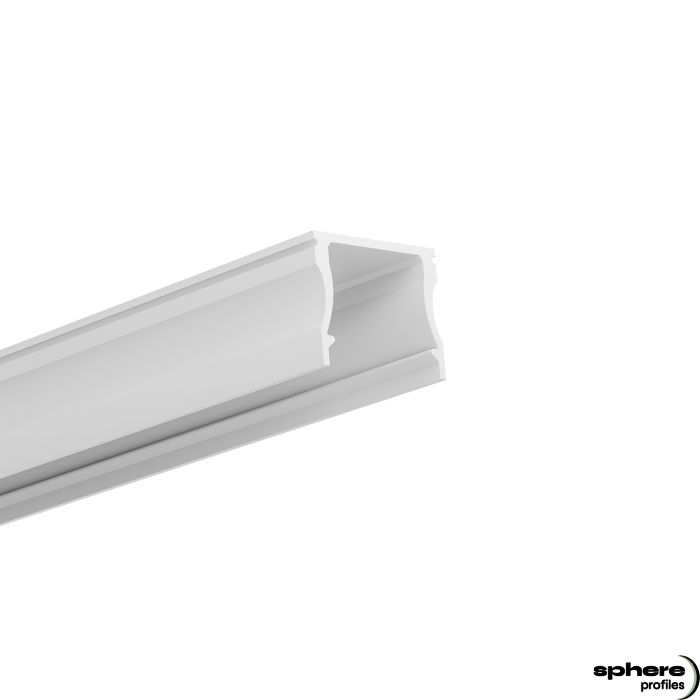 LED Construcción perfil VORTEX, 200 cm, blanco RAL 9010