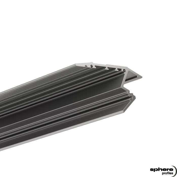 Perfil LED de escaleras LEPUS, 200 cm, anodizado