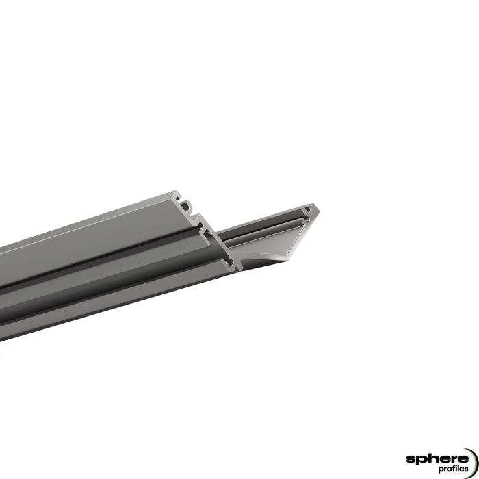 Perfil LED esquinas LACERTA, 200 cm, anodizado