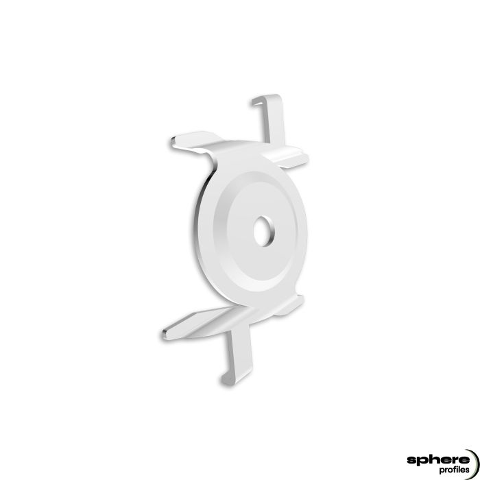BRACKET-18 Clip de montaje, blanco