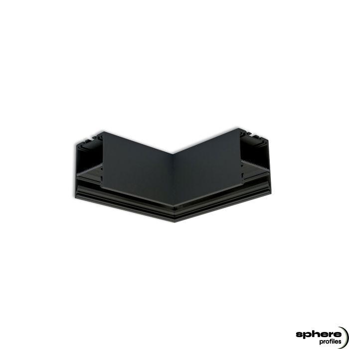 EDGE-01 Esquina soldada, 120x120 mm, negro RAL 9005