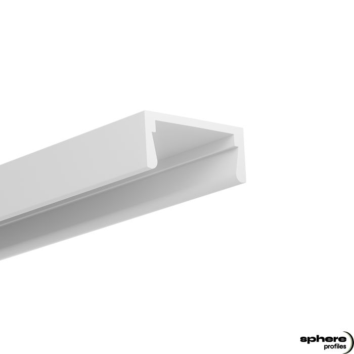 LED Construcción perfil PRISMA, 200 cm, blanco RAL 9010