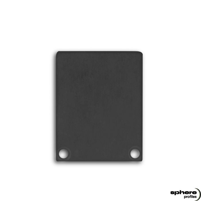 Tapa de cierre CYGNUS/SPICA, negra RAL 9005, juego de 2, incl. tornillos, alto