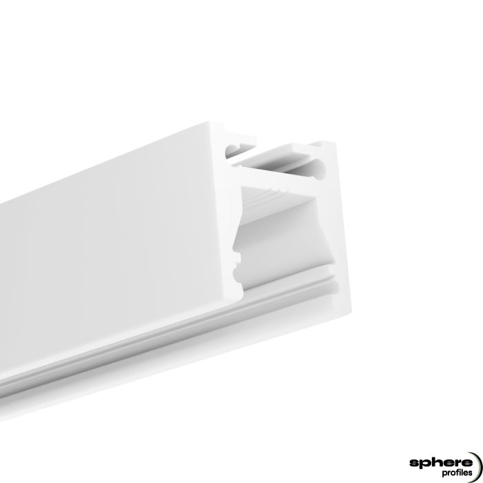 Perfil para cortinas LED HERACLES, 200 cm, blanco RAL9010