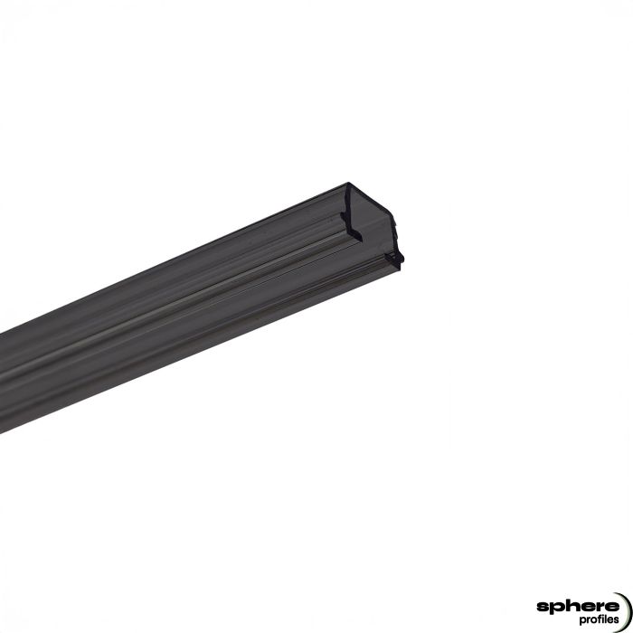 Perfil para cortinas LED Inlay HELIKE, 100 cm, negro/mate