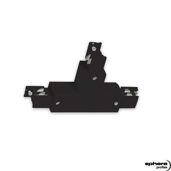 PAVONIS T-connector, black, N-conductor left