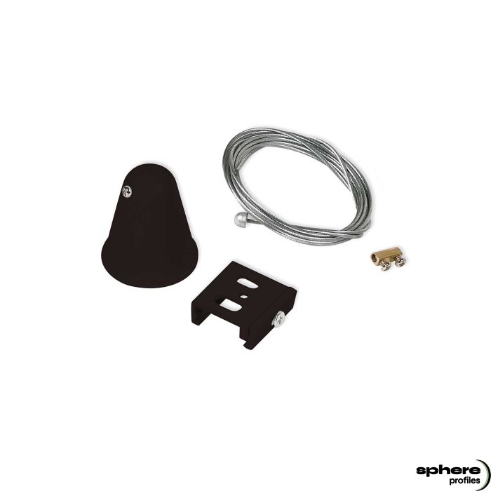 PAVONIS Hanging wire system , black, 10-200cm