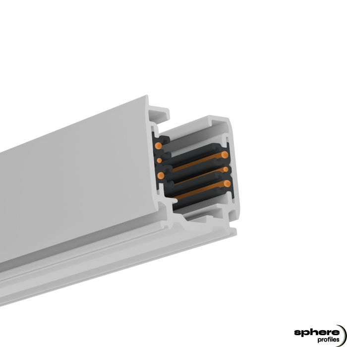 3-phase surface-mounted track POLLUX, white, 300cm, DALI