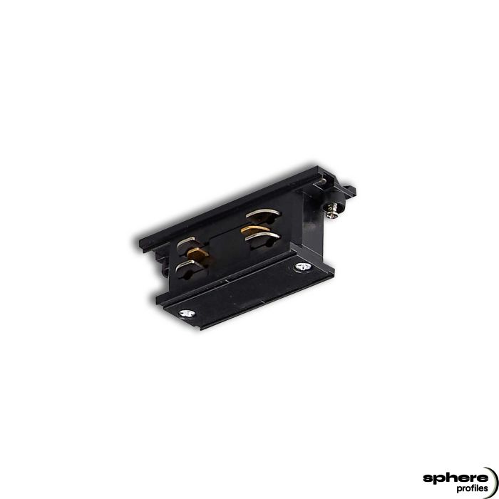 POLLUX Linear connector, black, current-carrying