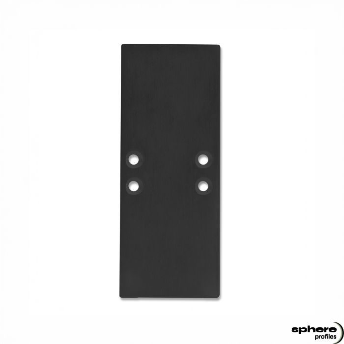 ARRAKIS End cap, black, set of 2, incl. screws