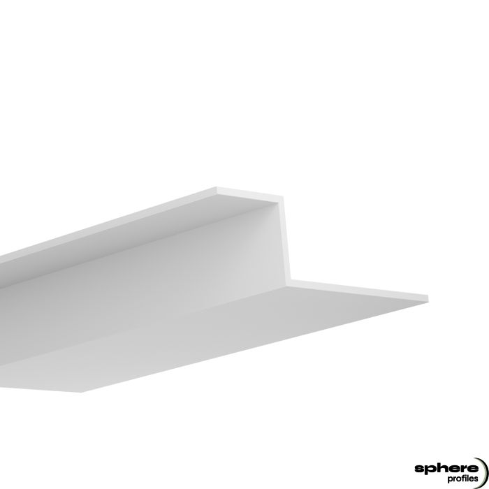 LED Drywall profile AMETRIN, 200cm, white RAL 9003